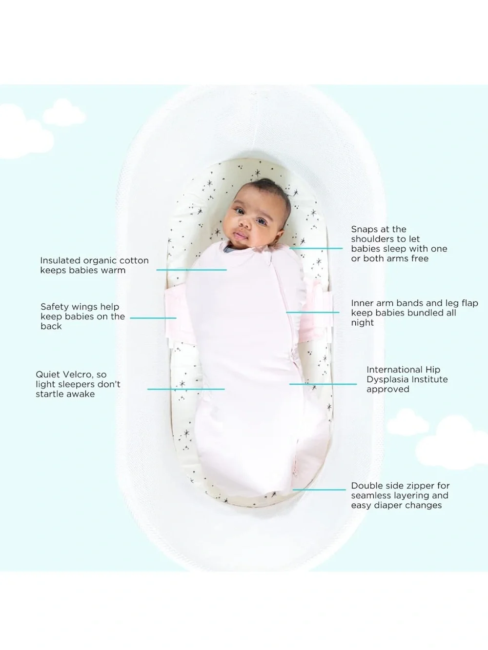 SNOO Comforter sleep sack Cherry Print